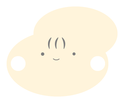 黄色の餅のキャラクター